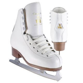 WIFA Eislaufschuhe aus Leder "Prima Intermediate" Kinder SET mit MK Flight Kufen