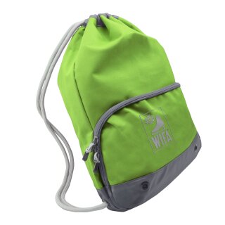 WIFA Rucksack mit Kordelzug für Eislaufschuhe und Rollschuhe  lime