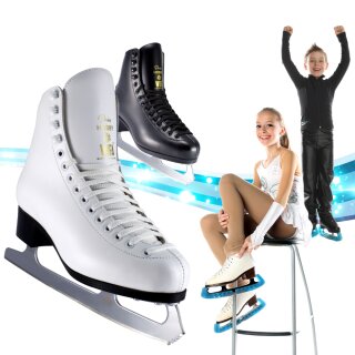 WIFA ice skating leather boots "Prima HOBBY" children SET