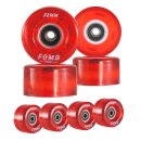 Rollschuhräder Fomoteam mit LED  Rot